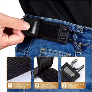 1 pair Stretchable Buckle less Belt